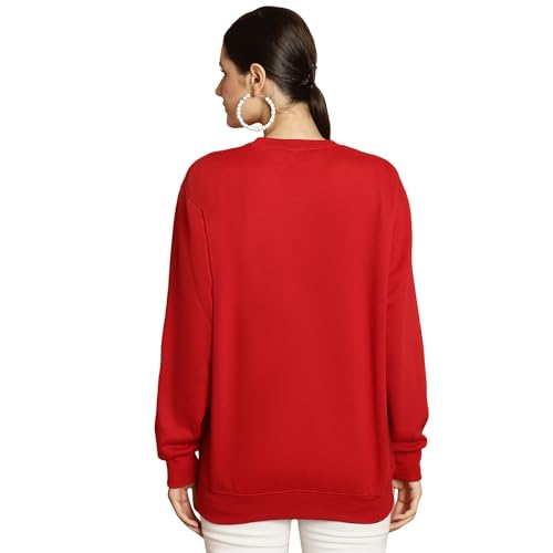 Image of Mack Jonney Multicolor Printed Round Neck Cotton Fleece Sweatshirt for Women (Pack of 2)-MACK51199