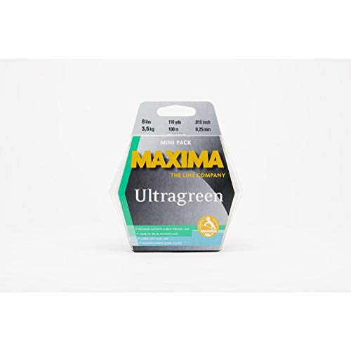 Maxima Fishing Line Mini Pack, Ultragreen, 8-Pound/110-Yard