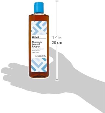 Amazon Brand - Solimo Therapeutic Dandruff Shampoo, Original Strength, 8.5 fl oz