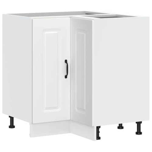 Emmtore Mueble bajo esquinero de Cocina Kalmar Madera ingeniería Blanca