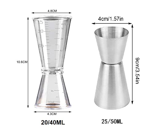 Bicchiere misuratore cocktail doppio (confezione