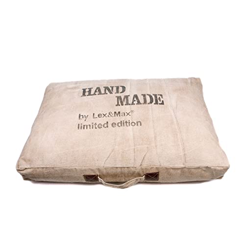 Funda de cama de boxeo para perros Lex & Max 75 x 50 cm hecha a mano beige 2