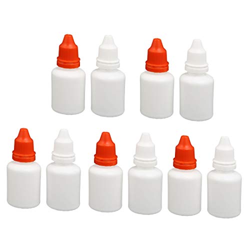 New Lon0167 Récipient en En vedette plastique blanc efficacité fiable 10pcs de compte-gouttes en plastique de compte-gouttes en plastique de baisse de PE 20ml(id:edf fa 0f 660)