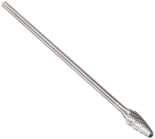 Image of Drill America SF-5 Carbide Burr /Rotary File Tree Radius End Double Cut for Die Grinder 1 /2 inch Dia. x 1 inch Cut Length with 1 /4 inch Shank and 6 inch Overall Length, DUL Series
