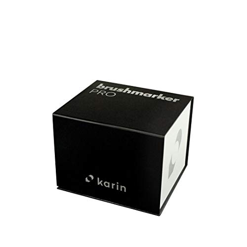 Image of Karin Brushmarker Pro - Water-Based - Brush Tip - Mega Box Set Of 60 Colours + 3 Blender, Multicolor