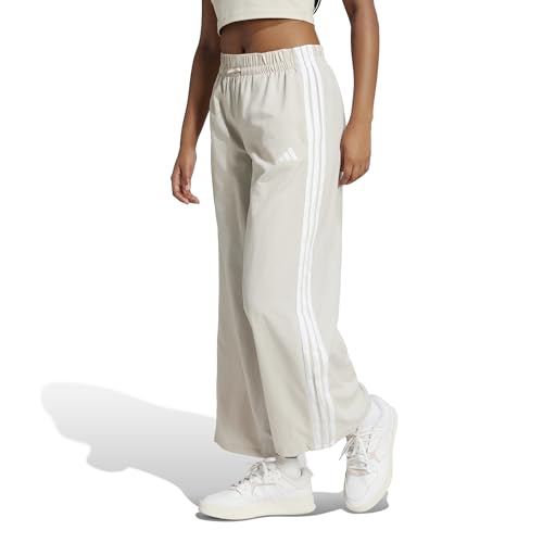 adidas Damen Essentials 3-Stripes Lifestyle Woven Parachute Pants, Wonder Alumina/White, XXS – Ansicht 3