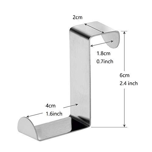 Youfui Over Door Hooks Rack Heavy Duty S/Z Hook, Pack Of 6 #TOP1