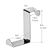 Youfui Over Door Hooks Rack Heavy Duty S/Z Hook, Pack of 6