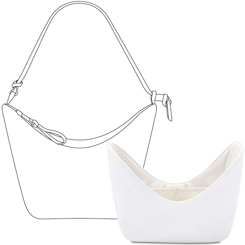 FANJI Project Bolsa organizadora para bolsa Loewe Hammock Hobo, ajuste personalizado dentro de craie, leve, resistente à água, acessórios de inserção