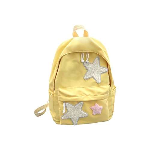 Sac à dos esthétique jaune et tendance au design épuré unique