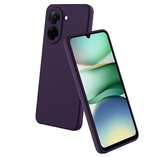 Image of Back Cover for Poco C71 4G / Mi Redmi A5 4G | Full Camera Protection | Premium Liquid Silicon Case | Flexible Bumper Case for Poco C71 4G / Mi Redmi A5 4G (Purple)