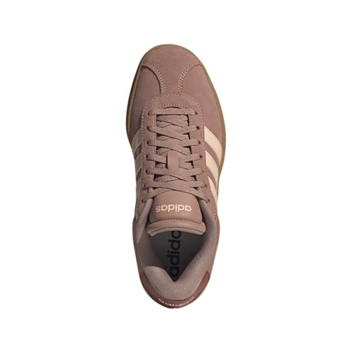 Image of adidas Womens Vl Court Bold Lace Up Sneakers Shoes Casual - Pink