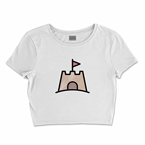 T-Shirt Blanc Femme Bdwtswi-100352-m en Taille M Courte