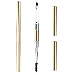 Unaone Eyebrow Brush - 2 PCS Professional Dual-Ended Angled Eye Brow Brush Applicator For Shaping and Filling Brows Eyeliner, Spoolie for Brows or Lashes