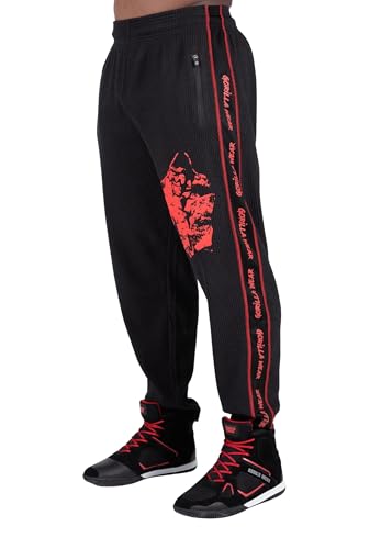 Gorilla Wear - Buffalo Old School Workout Pants - Schwarz/Rot -...