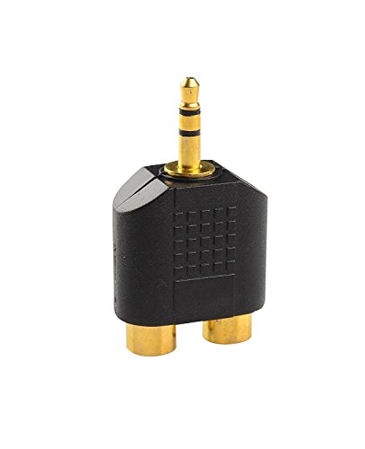 3.5mm Splitter to 2rca Adapter, 3.5mm Stereo to 2-RCA Male to Female Adapter (3.5mm-2RCA)