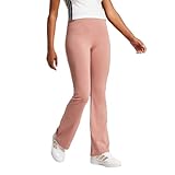 adidas Women's Essentials Small Logo Flared Leggings, Warm Clay/White - Image 3