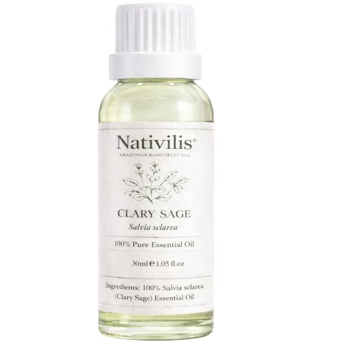 Huile essentielle de sauge sclarea bio Salvia sclarea Nativilis pour le soin de la peau