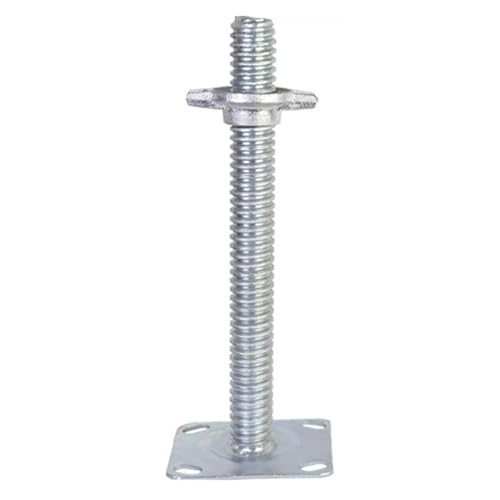 Scaffolding Wheels Heavy Duty with Extended Spiral Brake Universal Caster Lifting Adjustment Wheel(30 * 270mm)