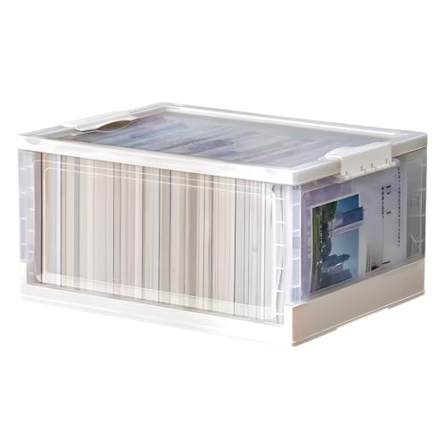 QAMITAL �܂肽���ݏ��Ў��[�{�b�N�X ���� ��e�� ��v �L���X�^�[�t�� �ړ��\ ���� �Q�� �I�t�B�X �w���p �ƒ�p �֗� (�傫��,�I�t�z���C�g)