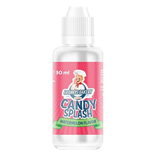 Frankys Bakery CANDY SPLASH - Kalorienfreies Aroma Flüssiges Lebensmittelaroma Diät - 30 ml (Watermelon-Wassermelone) Cover