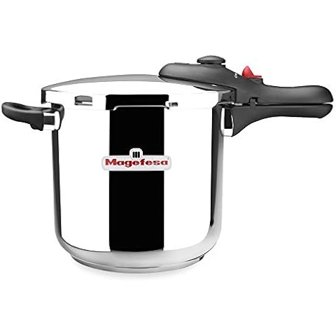 Olla a presión MAGEFESA DB de acero inoxidable 18/10, 6L Cover
