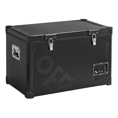 Indel B TB74 Acero Negro compresor Frigorífico/Congelador 12/24V 71 L