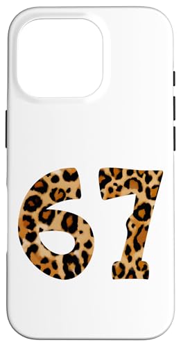 Six Seven Meme 6-7 Number, Gen Alpha Z 67 Leopard Print X}zP[X iPhone 16 Pro p