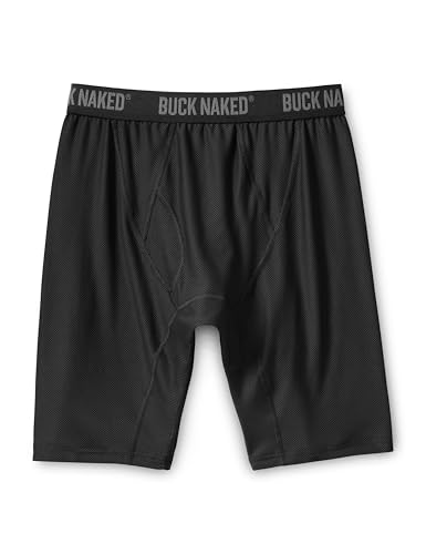 Duluth Trading Co. Mens Buck Naked Long Boxer Briefs Black MED