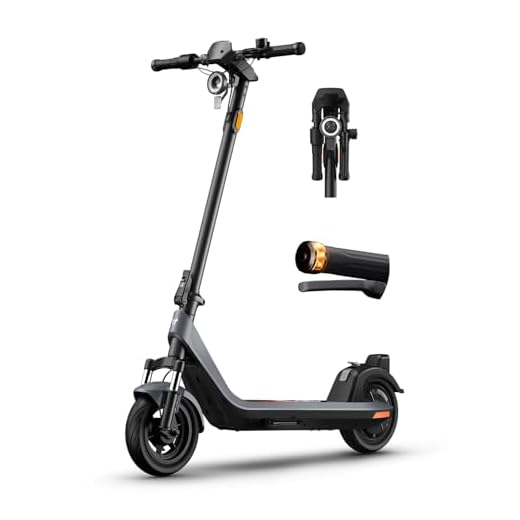 NIU Electric Scooter Adults - 200F E Scooter w/Suspension, Add. Foldable Handlebar and Turn Signals, 700W Peak Power, 34 Miles Max Range, 20 MPH, Lightweight Escooter for Commute