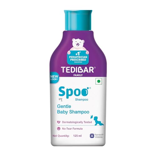 Image of Tedibar Rich Moisturising Baby Body Wash 250ml with Skin Friendly PH with Spoo Shampoo for Baby by Tedibar, 125ml | Gentle On Scalp | No. 1 Pediatrician Prescribed Shampoo for Kids