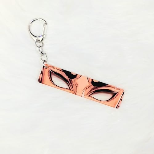 Image of Dem-on Slayer Anime Acrylic Glowing Eyes Keychain | Luminous Eye Glow Key Ring | Premium Otaku Accessory for Bags, Bikes, Cars, Backpacks & Key Holder