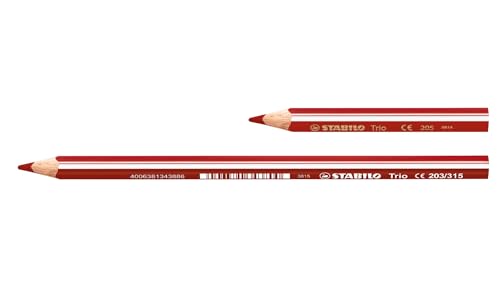 Image of STABILO Trio Thick Short Colouring Pencils - Wallet of 12, Assorted Colours
