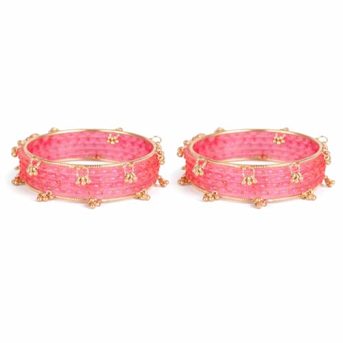 Image of Shining Diva Fashion 16 Pcs Trendy Stylish Glass & Kashmiri Ghungroo Bangles Set for Women & Girls | Traditional Festive Wedding Party Jewellery