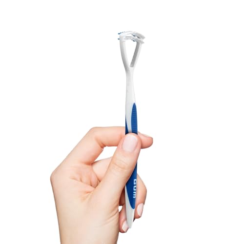 GUM Tongue Cleaner - Dual Action Soft Bristled Tongue Brush with Tongue Scraper for Better Oral Hygiene - Bad Breath Treatment (6pk) - Image 5