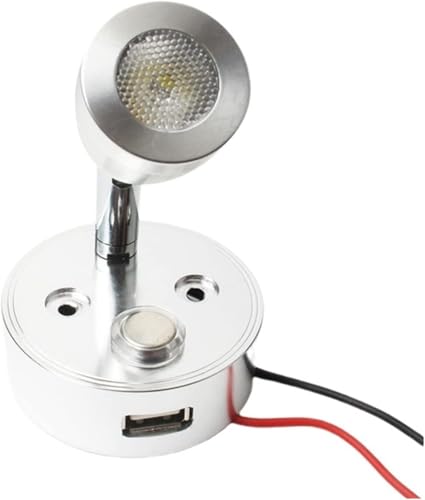 Applique murale LED à intensité tactile avec variateur et port USB