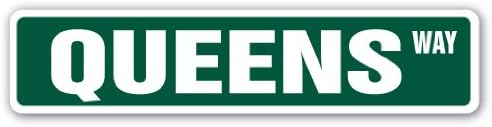 SignMission Queens, Ny Street Sign Nyc Brooklyn Borough New York | Indoor/Outdoor |  4" X 18" Wide Plastic Sign