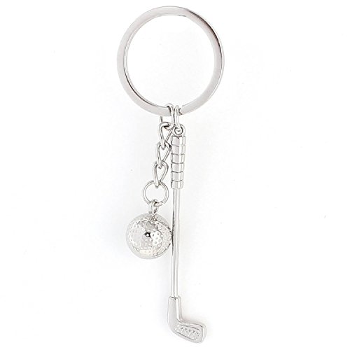 MagicW Metal Golf Ball Keychain Handbag Split Key Ring Sports Birthday Christmas Gift