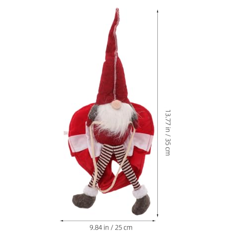 Disfraz Santa Gnome para Perro Talla S Rojo miniatura 2