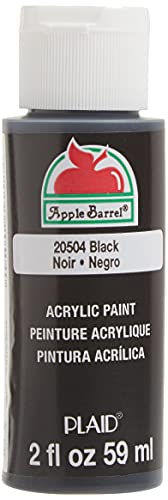 apple barrel acrylic paint in assorted colors 2 ounce 20504 black