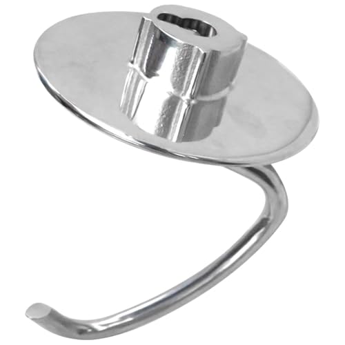 Heyai New Stainless Steel Dough Hook Replacement K45DH, Mixer Parts Accessories, Fits for KitchenAid 4.5-5 Quart Tilt-Head Stand Mixer Model: K45/ K45SS, Replace for PS11757067/ PS974265, New