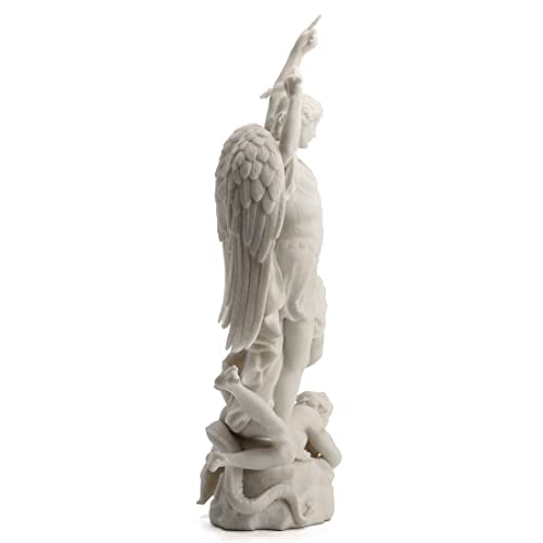 Estatua de Arcángel San Miguel de Resina 15 Pulgadas miniatura 5
