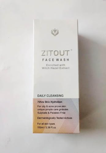 Face Wash With Witch Hazel Extract, 72hr Hydration, For Oily & Acne Prone Skin, Sulphate & Paraben Free (100ml)