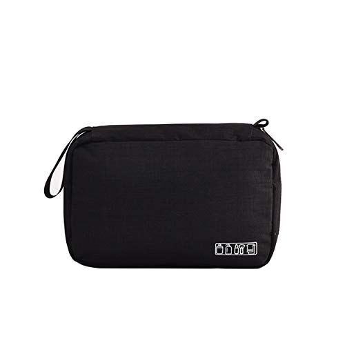Hanging Travel Wash Bag for Men and Women,Toiletry Bag (Black)