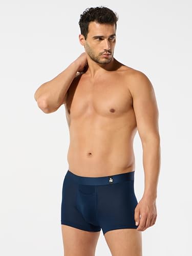 Image of ESSA Men's Ultra-Soft Modal Trunk Underwear | Moisture-Absorption with 4-Way Stretch | Breathable Contour Pouch, Microfiber Waistband with Spandex