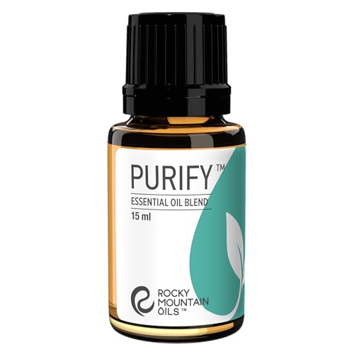 Rocky Mountain Oils Purify Essential Oil Blend 15ml - Organic, Diffuser Oil, Frankincense, Sage Oil Pure Essential Oils for Diffuser and Aromatherapy, Perfect for Hotel, Spa, Diffuser Oil