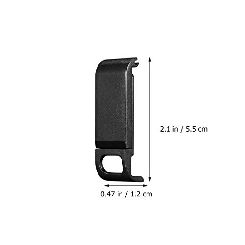 VILLCASE Tampa Lateral da Bateria da Câmera para Gopro Hero 9 Porta Preta da Tampa Lateral da Bateri