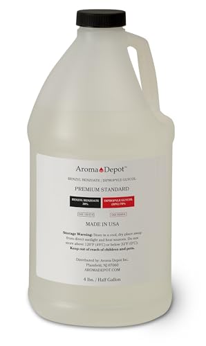 4 lbs. / 64 fl oz. Premium Fragrance Oil Base - 70% DPG (Dipropylene Glycol) & 30% Benzyl Benzoate - Ideal for Perfumes Diffusers Incense and Candle Making.