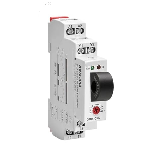 Relé de monitoreo de corriente ajustable GRI8-05 con protección contra sobrecorriente