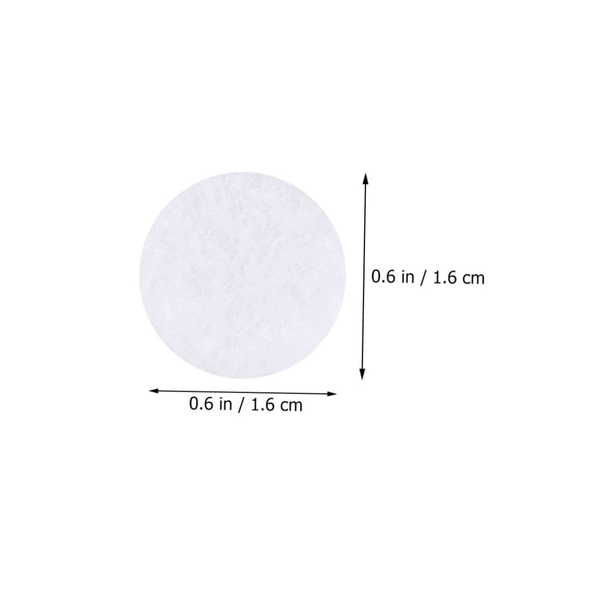 Gogogmee Filter Cotton Core 16 * 1mm Square Cotton Pads Facial Vacuum Filters Beauty Machine Replacement